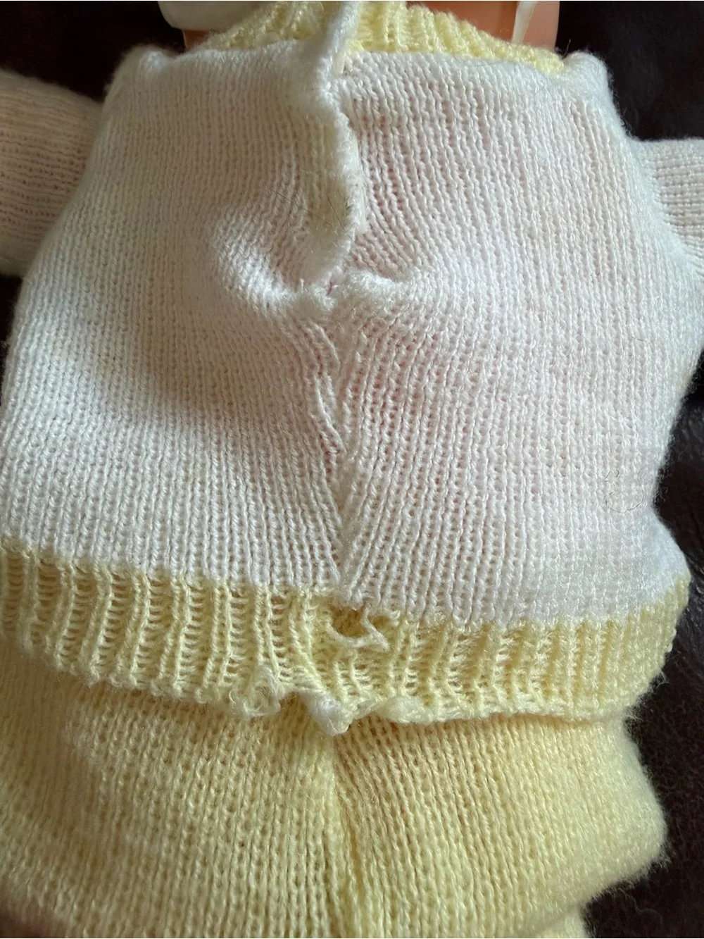 Cabbage Patch Kids Baby Doll in Yellow & White Knit Outfit - Picture 13 of 15
